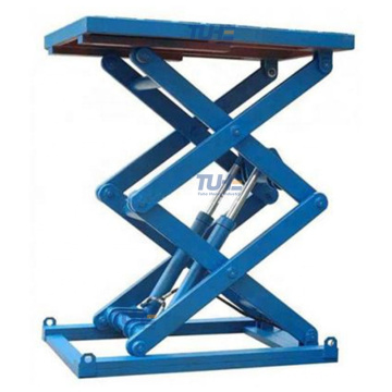 Custom wide platform fixed scissor lift aerial electric scissor lift hydraulic platform